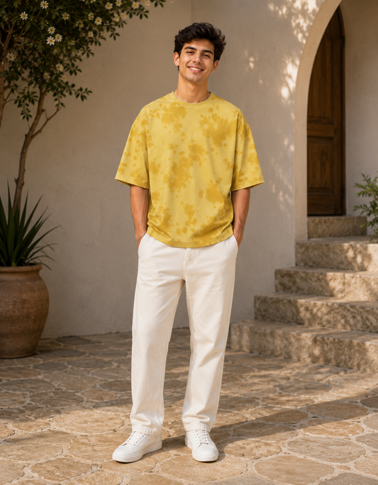 ONROGUE Relaxed Fit Tie-Dye Menβs Oversized Tee