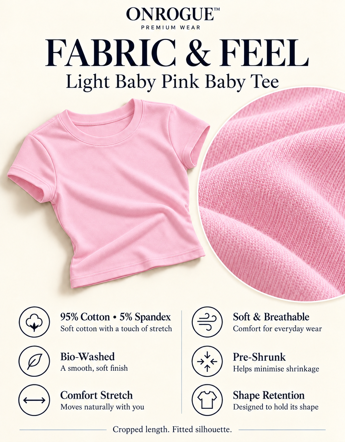 ONROGUE Women’s Essential Baby Tee