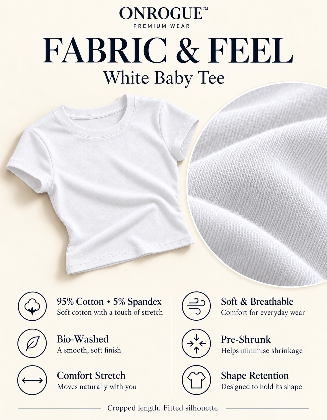 ONROGUE Women’s Essential Baby Tee