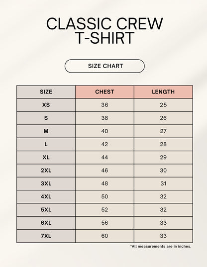 ONROGUE Men’s Classic Crew Neck T-Shirt