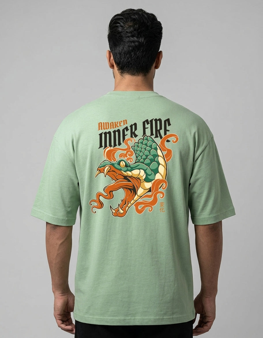 ONROGUE Men's Awaken Inner Fire Oversized Tee