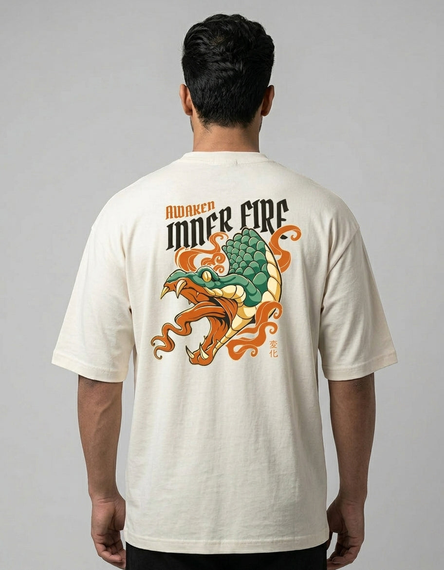 ONROGUE Men's Awaken Inner Fire Oversized Tee