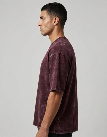 ONROGUE Men’s Acid Wash Oversized T-Shirt