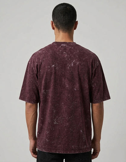 ONROGUE Men’s Acid Wash Oversized T-Shirt