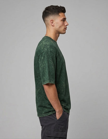 ONROGUE Men’s Acid Wash Oversized T-Shirt