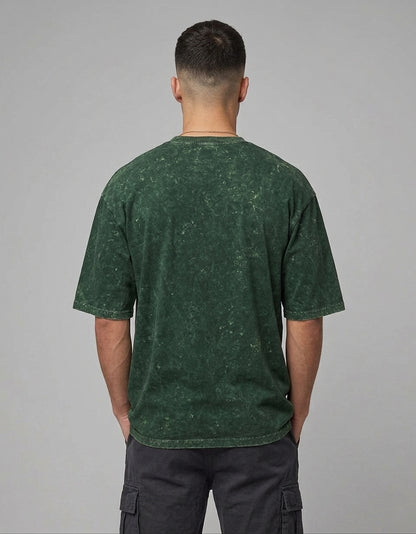 ONROGUE Men’s Acid Wash Oversized T-Shirt