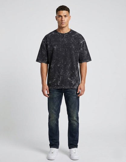 ONROGUE Men’s Acid Wash Oversized T-Shirt