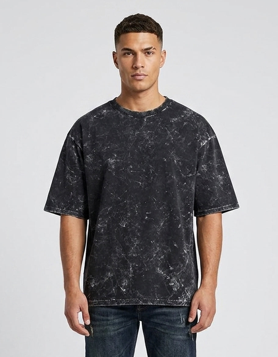 ONROGUE Men’s Acid Wash Oversized T-Shirt