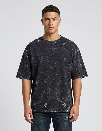 ONROGUE Men’s Acid Wash Oversized T-Shirt