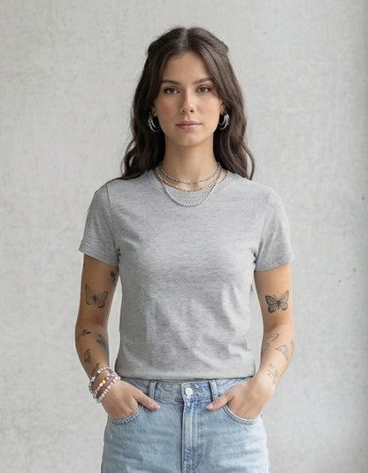 ONROGUE Women’s Classic Crew Neck T-Shirt