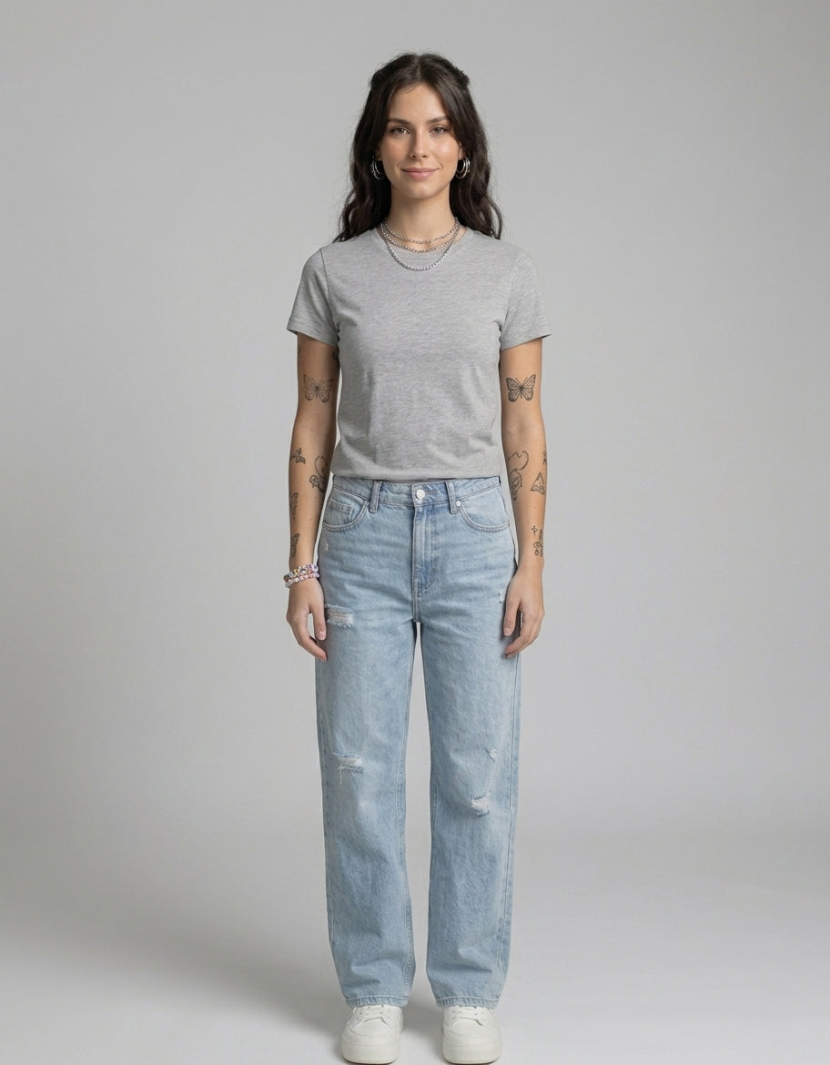 ONROGUE Women’s Classic Crew Neck T-Shirt