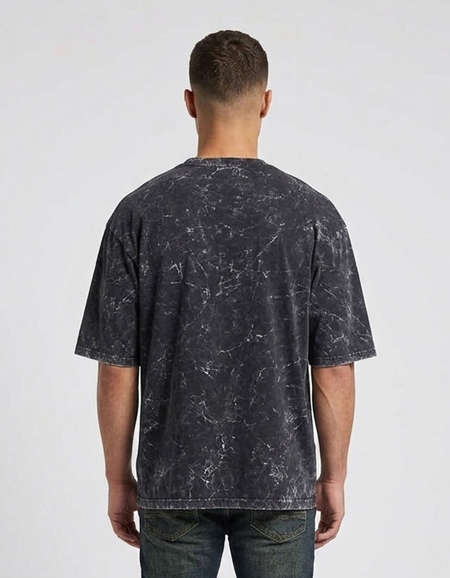 ONROGUE Men’s Acid Wash Oversized T-Shirt