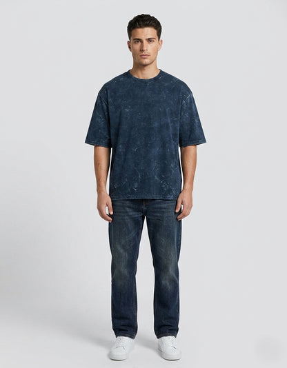 ONROGUE Men’s Acid Wash Oversized T-Shirt
