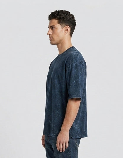 ONROGUE Men’s Acid Wash Oversized T-Shirt