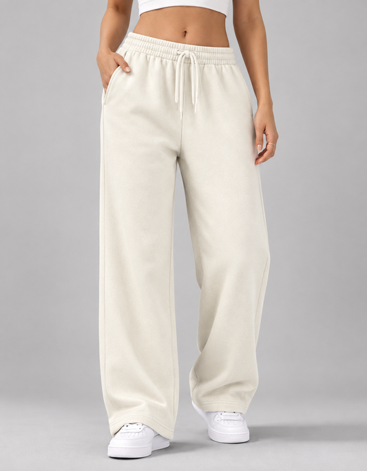 ONROGUE Women’s Off-White Signature Relaxed Sweatpants