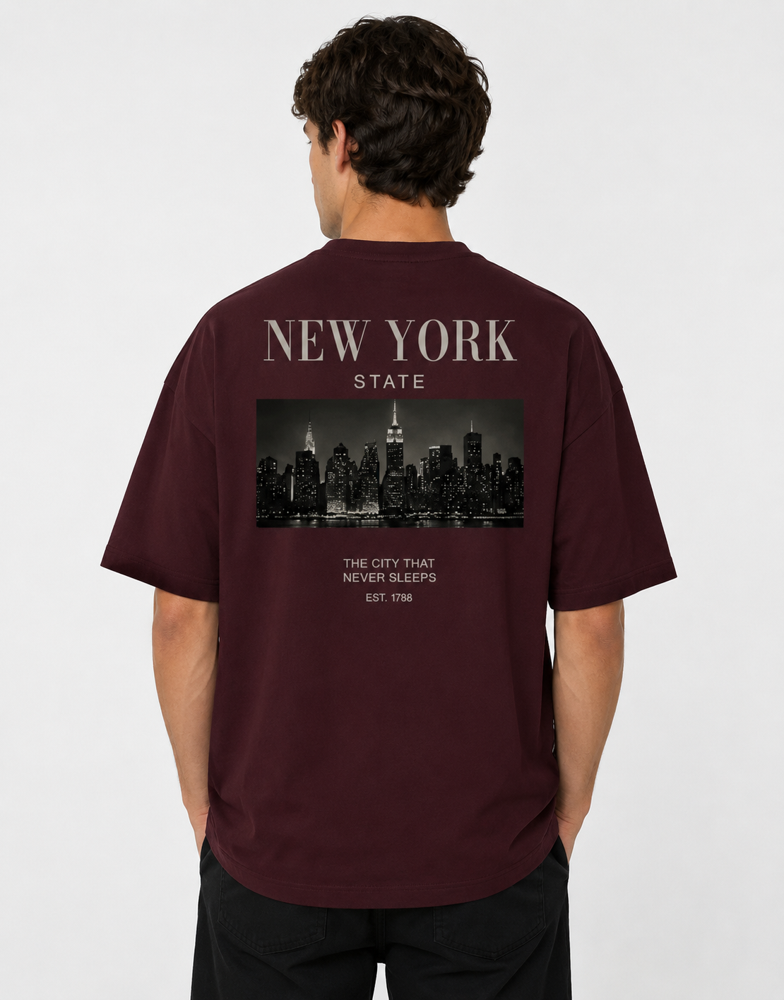 NYC Skyline Oversized Tee