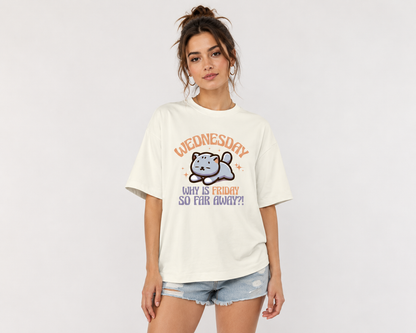 ONROGUE Women Wednesday Mood Premium Oversized Tee