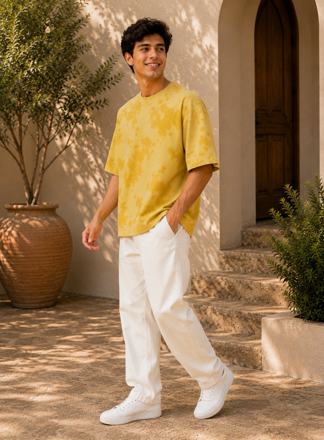 ONROGUE Relaxed Fit Tie-Dye Men’s Oversized Tee