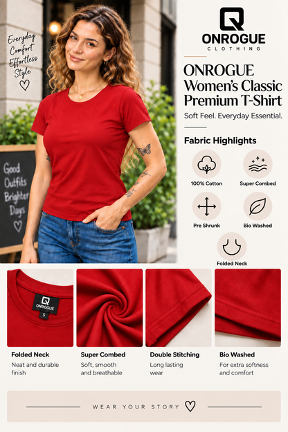 ONROGUE Women's Classic Premium T-Shirt