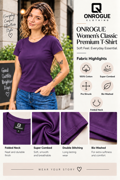 ONROGUE Women's Classic Premium T-Shirt