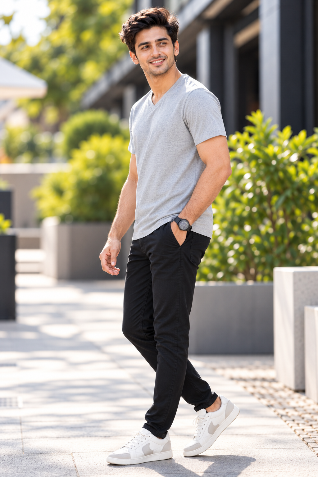 ONROGUE Men's Premium V-Neck T-Shirt