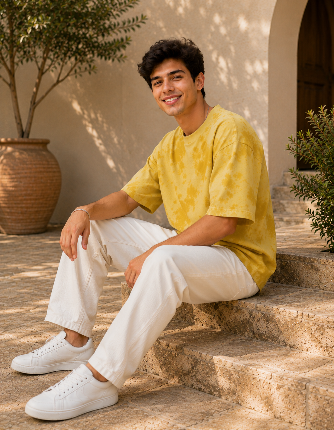 ONROGUE Relaxed Fit Tie-Dye Men’s Oversized Tee