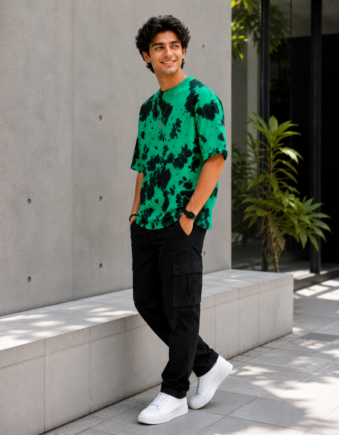 ONROGUE Relaxed Fit Tie-Dye Men’s Oversized Tee