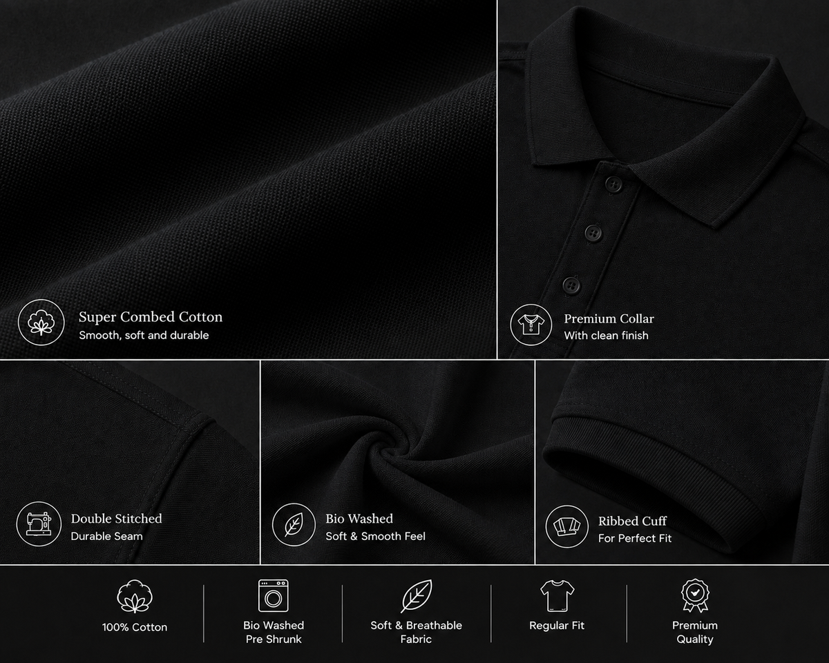 ONROGUE Men’s Premium Polo T-Shirt
