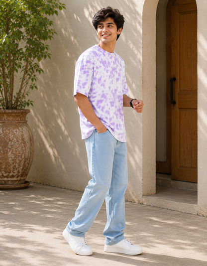 ONROGUE Relaxed Fit Tie-Dye Men’s Oversized Tee