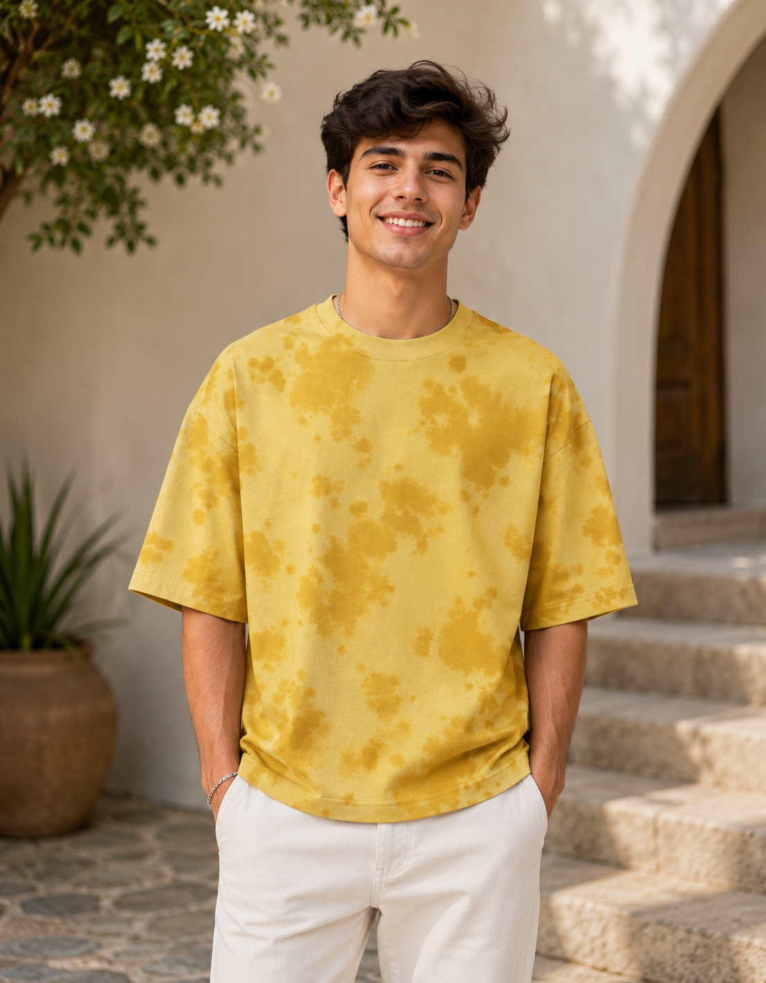 ONROGUE Relaxed Fit Tie-Dye Men’s Oversized Tee
