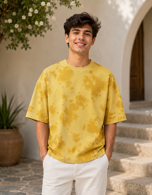ONROGUE Relaxed Fit Tie-Dye Men’s Oversized Tee