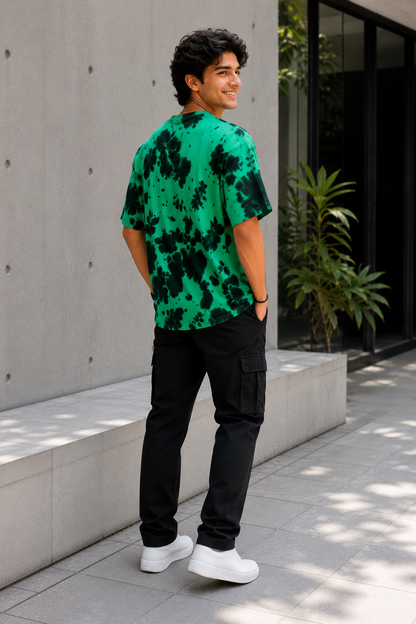 ONROGUE Relaxed Fit Tie-Dye Men’s Oversized Tee