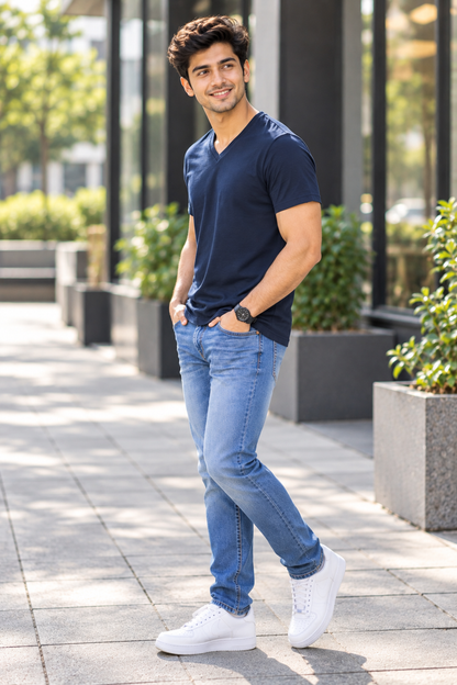 ONROGUE Men's Premium V-Neck T-Shirt