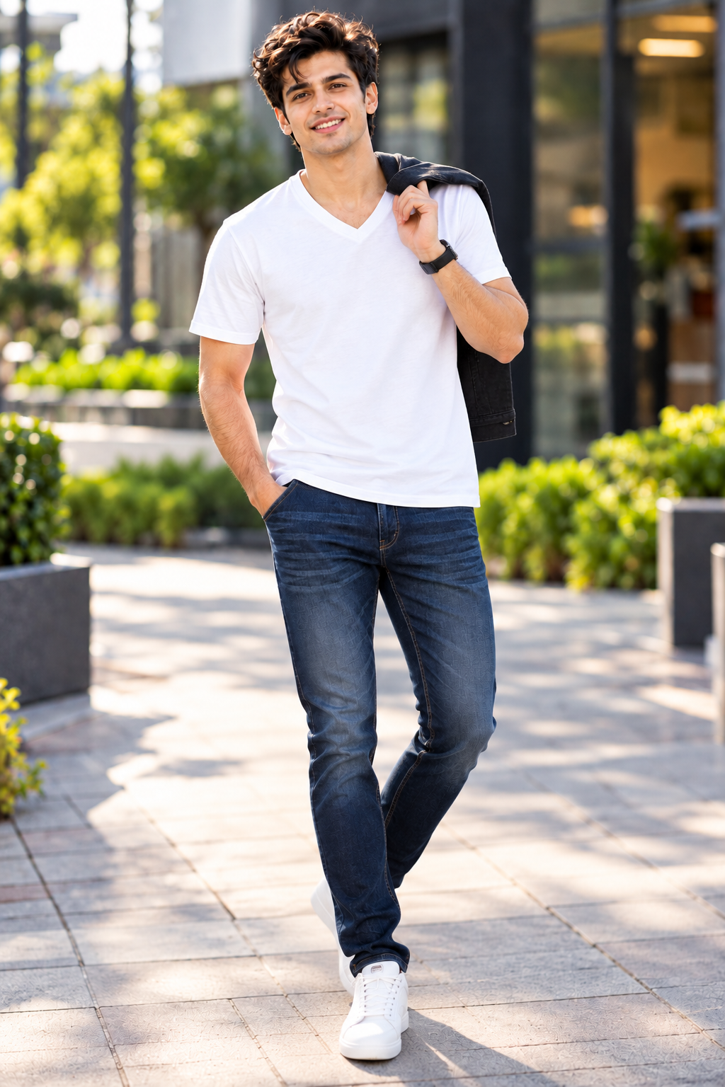 ONROGUE Men's Premium V-Neck T-Shirt