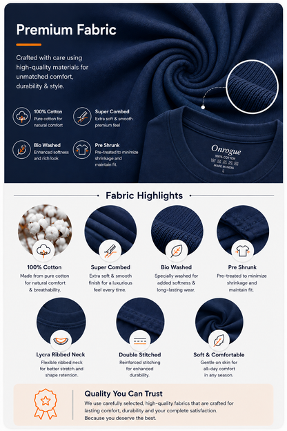ONROGUE Men's Classic Premium Tee
