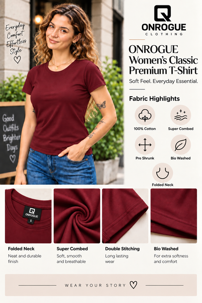 ONROGUE Women's Classic Premium T-Shirt