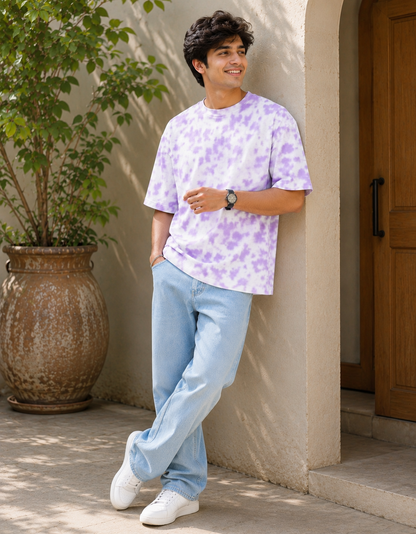 ONROGUE Relaxed Fit Tie-Dye Men’s Oversized Tee