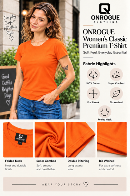 ONROGUE Women's Classic Premium T-Shirt