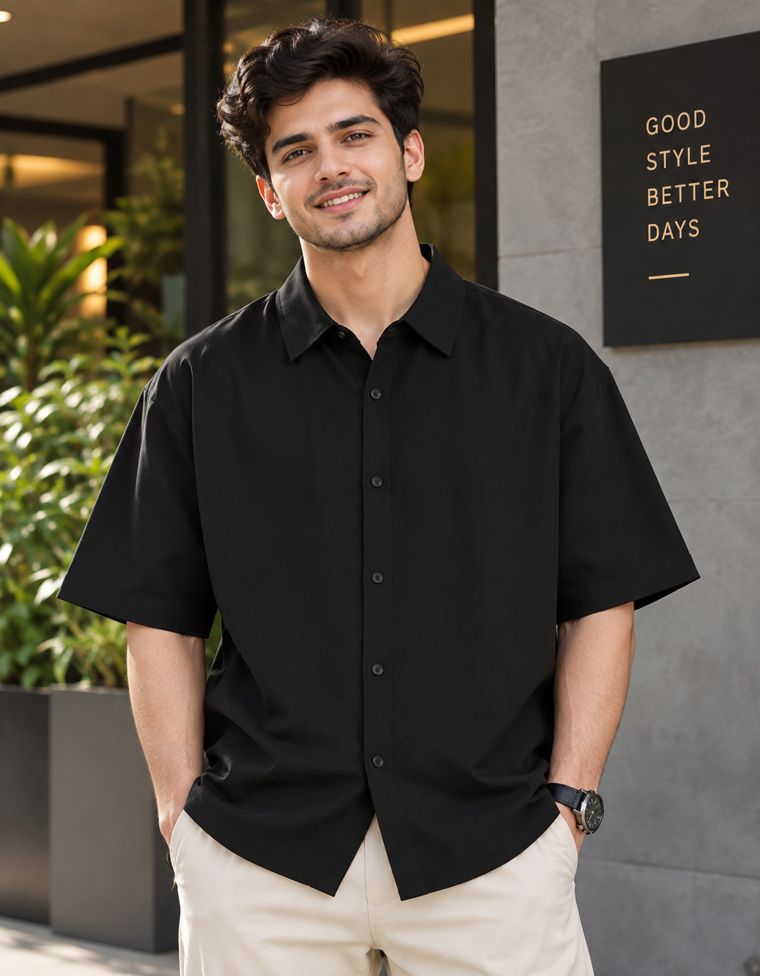 ONROGUE Men's Urban Oversized Shirt