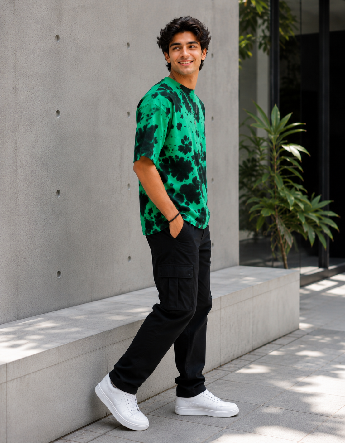 ONROGUE Relaxed Fit Tie-Dye Men’s Oversized Tee