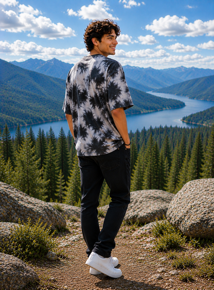 ONROGUE Relaxed Fit Tie-Dye Men’s Oversized Tee
