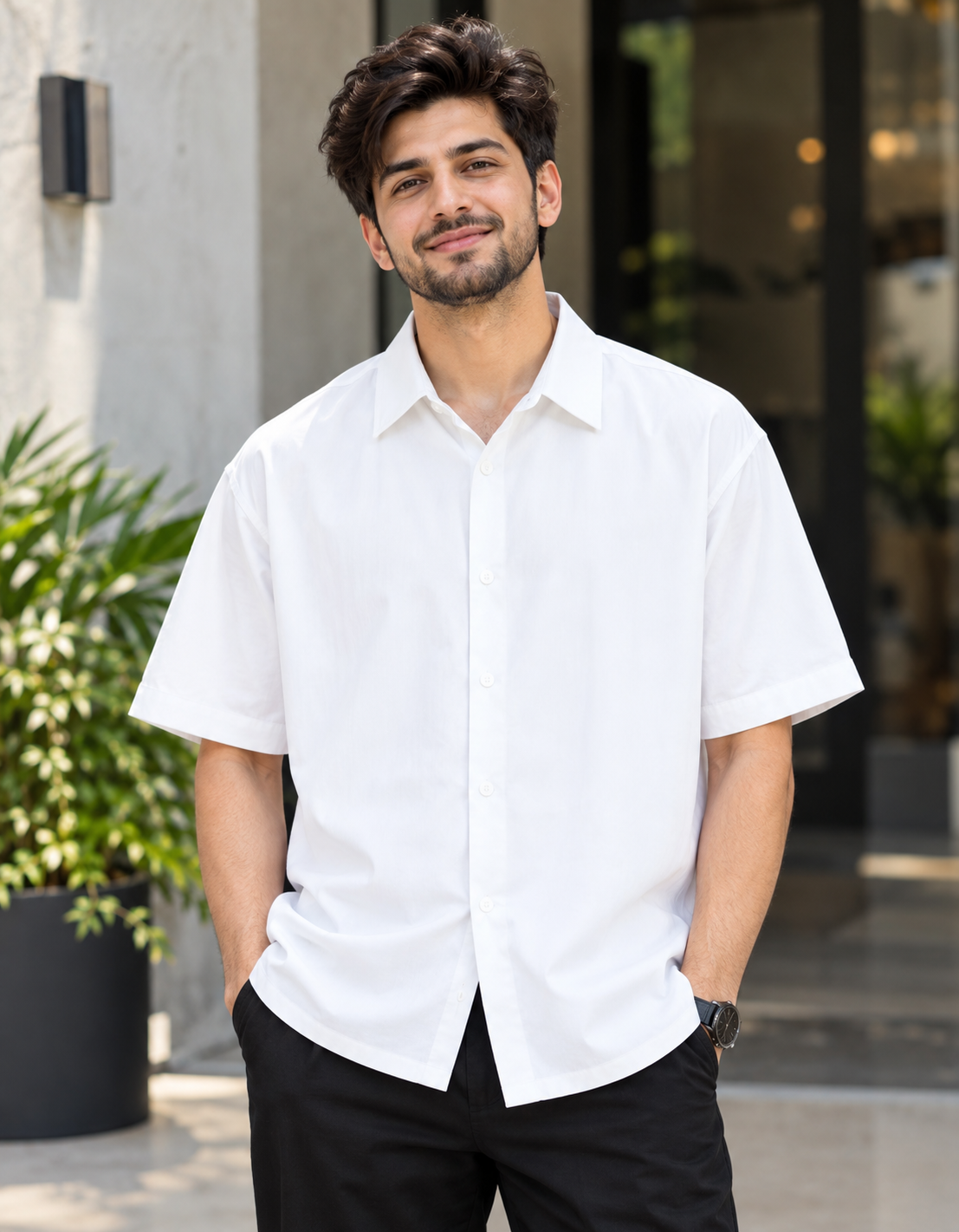 ONROGUE Men's Urban Oversized Shirt