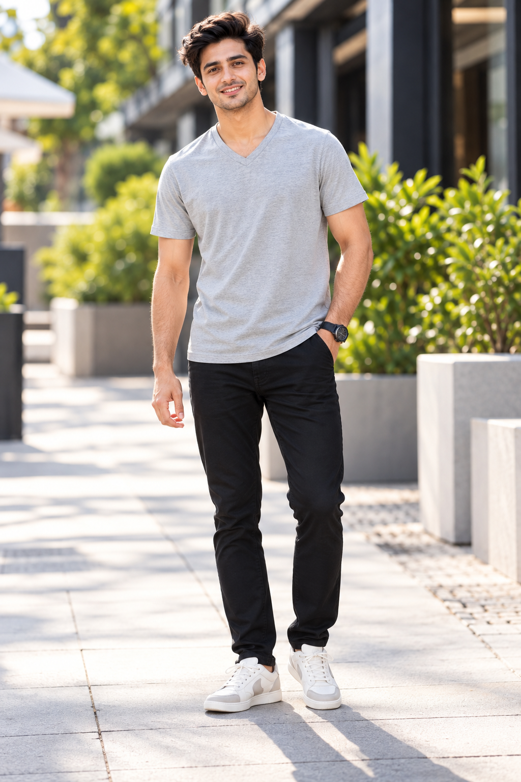 ONROGUE Men's Premium V-Neck T-Shirt
