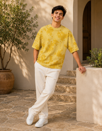 ONROGUE Relaxed Fit Tie-Dye Men’s Oversized Tee