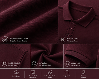 ONROGUE Men’s Premium Polo T-Shirt