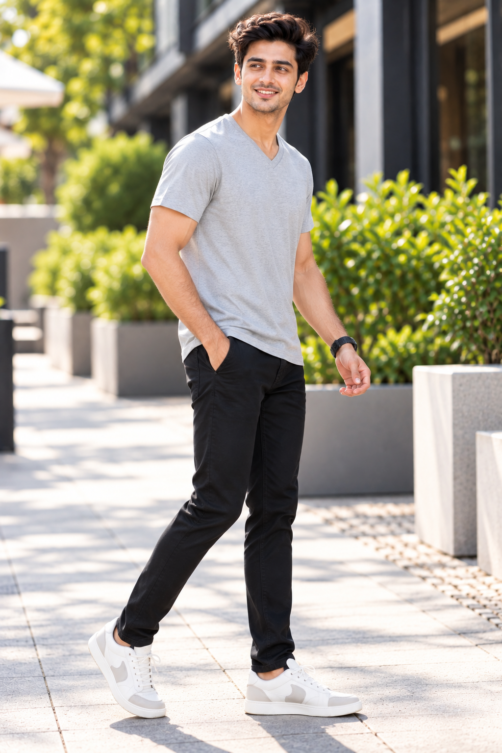 ONROGUE Men's Premium V-Neck T-Shirt