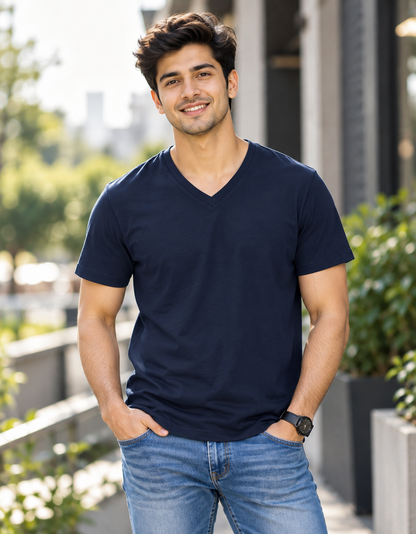 ONROGUE Men's Premium V-Neck T-Shirt