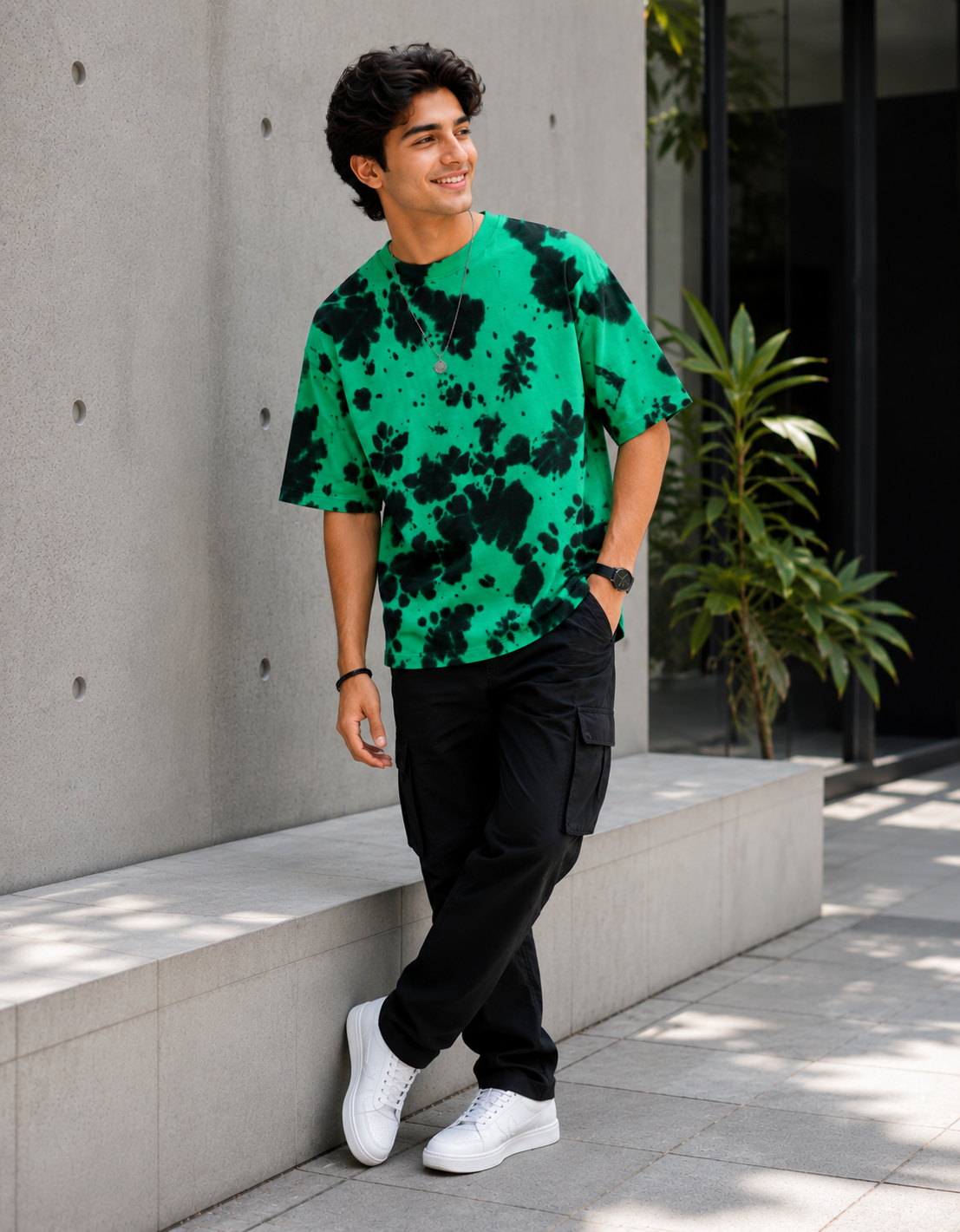 ONROGUE Relaxed Fit Tie-Dye Men’s Oversized Tee