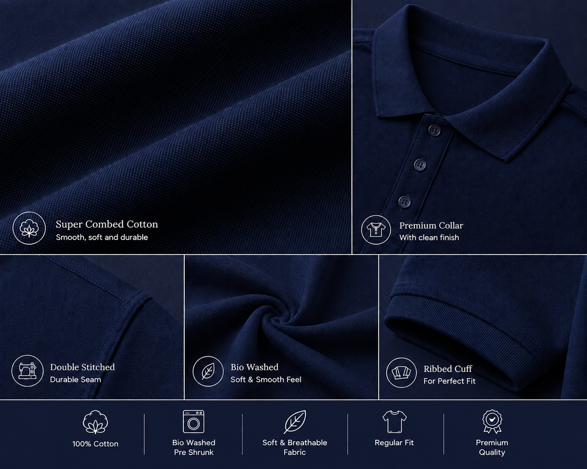 ONROGUE Men’s Premium Polo T-Shirt