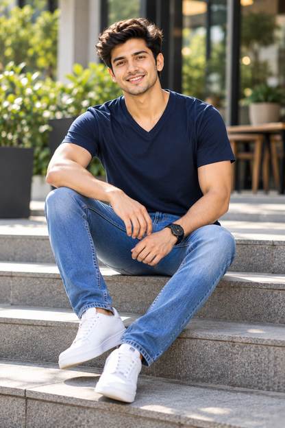 ONROGUE Men's Premium V-Neck T-Shirt